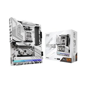 애즈락 ASRock X870 Po RS AMD Ryzen 소켓 AM5 ATX 마더보드 DDR5 DIMMs 8000 MHz 256GB PCIe Gen5 SATA3 6.0Gb s, 프로 RS