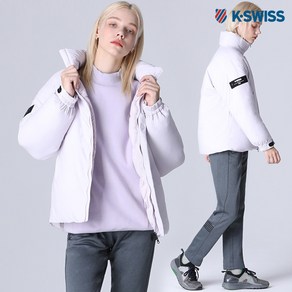 [케이스위스(K-SWISS)] 와펜 덕다운 숏패딩 점퍼