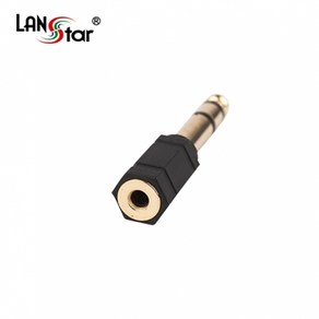 LANsta ST3.5(F)-6.3(5.5)(M) 젠더/LS-STG-3.5F-6.3M/스테레오 3.5mm(암)-6.3(5.5)mm(수) 단자/3.5스테레오 케이블을 6.3스테레오, 1개