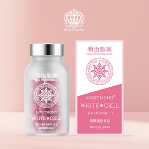 [Meiji 일본 메이지제약 모스트모노 화이트셀] 글루타치온 콜라겐 히알루론산 비타민 이너뷰티 정제 (1병=한달분) fom. Japan, 1개, 180정
