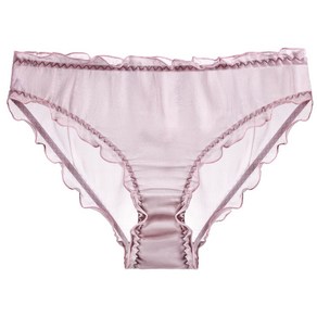 여성용 100% 실크팬티 쉬폰 프릴실크 빅사이즈팬티 Women's Underpants 뉴타임즈 M419N526