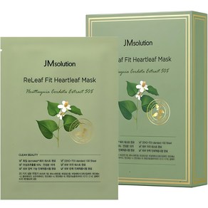 제이엠솔루션 릴리프 핏 어성초 마스크 35ml, 10개입, 1개