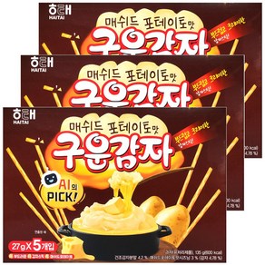 구운감자 매쉬드포테이토맛, 135g, 3개