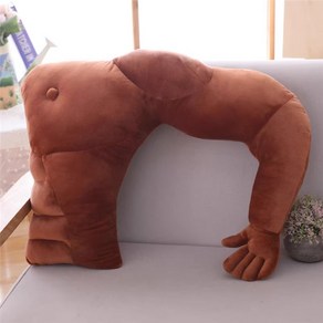 남친 팔뚝 근육맨 쿠션 여친 선물, 남자친구 왼팔, 45cm