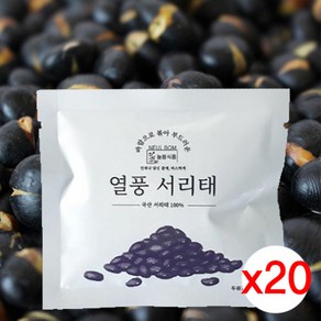 늘봄애식품 열풍 서리태 볶음, 17g, 20개