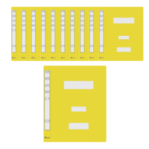 인터탑 PP 정부문서파일 내구성 강한 서류철 플라스틱 대용량화일 (10개팩) 당일배송, 1팩, PP 정부문서파일 대용량 노랑색(10개입)