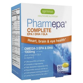 아이제너스 팜에파 컴플리트 오메가3 EPA & DHA 1000mg 소프트젤, 1개, 60정