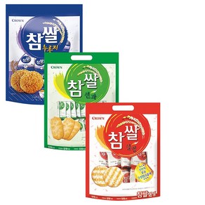 크라운 참쌀 3종 세트 선과(대)+설병(대)+누룽지(대), 1세트, 739g