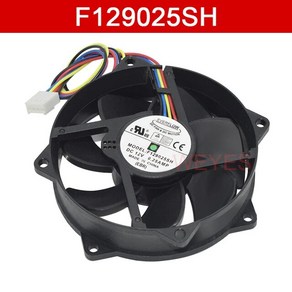 Eveflow F129025SH 용 서버 원형 팬 DC 12V 0.25A 90x90x25mm 4핀, [01] F129025SH, [01] 없음 RGB, [01] Black, 1개