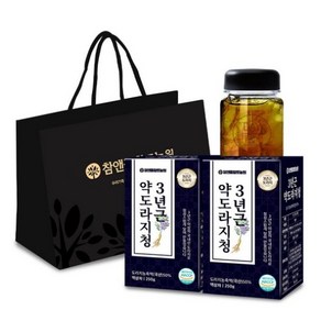 참앤들황토농원 3년근 약도라지청 전용보틀 쇼핑백, 250g, 2개입, 1세트