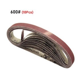 WENXING M10 샌더 어댑터 연마기 공구용 샌딩 벨트 15x452mm 60 80 100 400/600 그릿 개, 1개