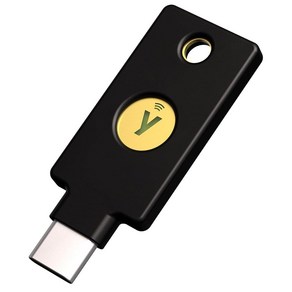 Yubico - 보안 키 NFC 블랙 2단계 인증2FA USB-A 또는 NFC를 통한 연결 FIDO U2F/FIDO2 인증 141724 미국 출발, 1개