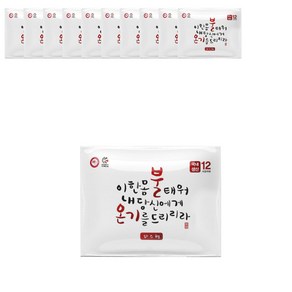 해피데이 파스형 핫팩 50g x 10개입 부착식, 1개