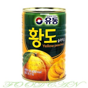 동원 황도 슬라이스 400g 황도 복숭아 통조림, 1개