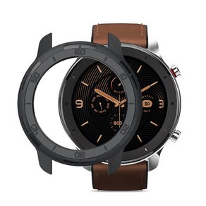 SIKAI TPU 케이스 Amazfit GTR 47mm GTR 2 GTR2 e GTR2e 스마트 워치 보호 Xiaomi Huami 스마트 워치 커버 액세서리, TPU Black_Fo GTR2