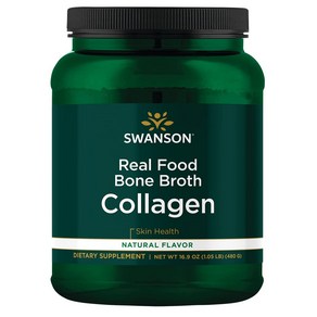 Swanson Real Food Bone Both Collagen - Natual Flavo 16.9 oz Pwd, 476.27g, 1개