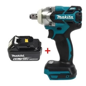 충전식 드라이버 Makita DTW285 520N.M 임팩트 전기 렌치 브러시리스 무선 공구 전동 18V 배터리, [01] DTW285-6A Battey