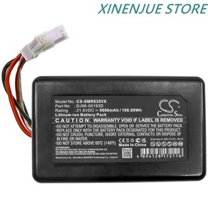 로봇 진공 청소기 배터리 21.6V/5000mAh DJ96-00193D 삼성 PoweBot R9350 R9250 VR2AK9350WK/AA SR20K9350WK 용, 1개