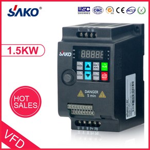 VFD 가변 주파수 드라이브 컨버터 인버터 모터 속도 제어기 0 75KW 1 5KW 2 2KW 4KW 5 5KW 220V 380V Sako, 1개