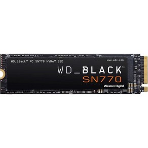 웨스턴 디지털 WDBLACK 1TB SN770 NVMe 내장 게이밍 SSD 솔리드 스테이트 드라이브 Gen4 PCIe M.2280 최대 5150 MB/s WDS100T3X0E, 2TB_M.2 2280 fo Gaming PC