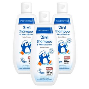 독일 패디프로텍트 PAEDIPROTECT Shampoo & Wash 베이비 2in1 샴푸 & 워시로션, 3개, 200ml