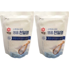 백설 오천년의신비 명품천일염 중간입자 500g, 2개