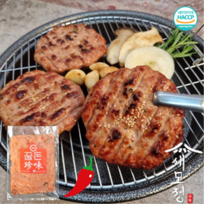 (당일발송)[세모정] 매운청양진미진맛떡갈비 너비아니 반죽 500g, 1개