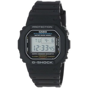 Casio DW5600E-1V G 쇼크 - 디지털-200M Wr 클래식 블랙. 크로노그래프 디지털 쿼츠 무브먼트