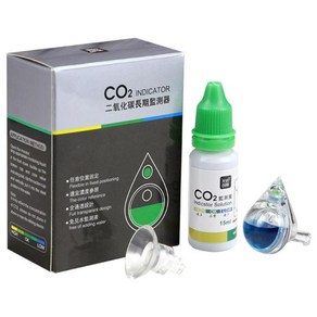 JC 이산화탄소 CO2 모니터 드롭 체커 테스터 PH 표시기 수족관, 7x3.7x9cm, 투명한, 아크릴, 1개