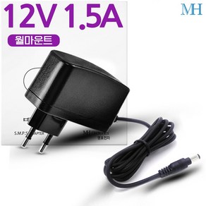 명호전자 DC 12V 1.5A 어댑터 벽걸이형, ANY12150A-1, 1개