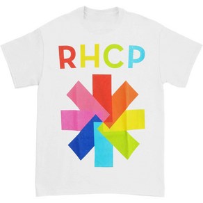 ROCKPANDA Red Hot Chili Peppers Colorblock Asterisk 반팔티