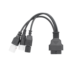 3pin/4pin 6pin 오토바이 obd 진단 canbus 커넥터 케이블 obd2 3 in1 플러그 케이블 어댑터, 검은색