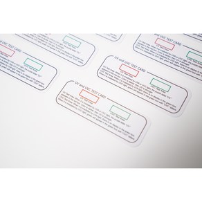 포텐슈 UV UVC UVA 테스트 카드 식별 표시기 백색광 살균 라이트 광 파장