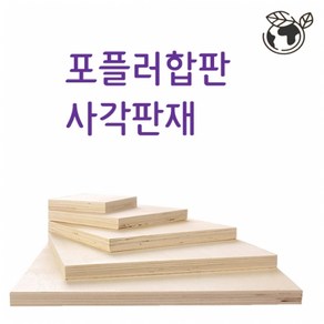 두께6mm 10mm 합판 나무판재, (두께)1cmx30cmx30cm, 1개