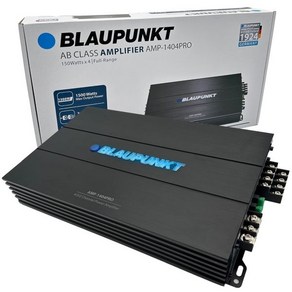 BLAUPUNKT 1404PRO 차량 오디오 4/3/2채널 풀 레인지 2옴 스테이블 앰프 최대 1500와트  슬림 컴팩트함, BLAUPUNKT 1404PRO 차량 오디오 4/3/2, 1개