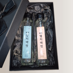 고급 선물세트 제주산 3년 숙성 멸치액젓 갈치액젓 원액 세트, 2개, 150ml