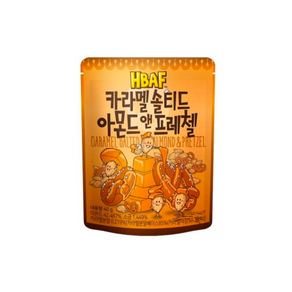 대형마트 바프 카라멜솔티드아몬드앤프레첼, 1개, 40g