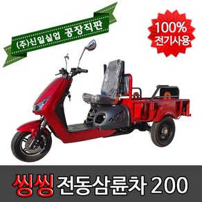 신일실업 전동삼륜차 삼륜오토바이 전기삼륜차 효도선물 씽씽-200