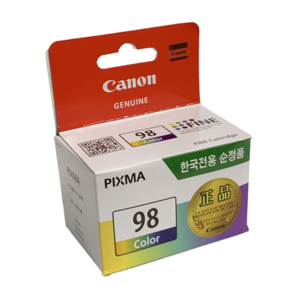 캐논 PG-88 CL-98 정품잉크 PIXMA E500 E510 E600 E610, 칼라정품잉크, 1개