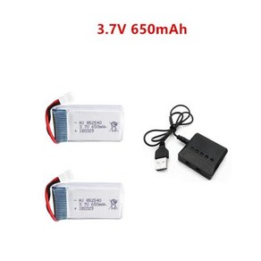 Syma X5c RC quadatoto 예비 품목을위한 3.7v 650mah li-po 건전지 + 충전기 단위 852540 용 무인 항공, 04 2batteyandchage, 1개