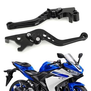 Topteng 오토바이 CNC 브레이크 클러치 레버 야마하 YZF R3 R25 MT25 MT03 20152017, 1개