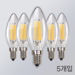 LED 촛대구 COB E14 E17 E26 에디슨전구 카페조명 샹들리에 전구 KS인증