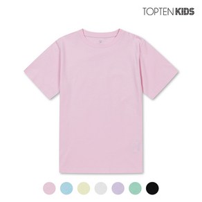 탑텐 탑텐키즈 공용 오가닉코튼 레인보우 반팔티 A_MKC5TS3902