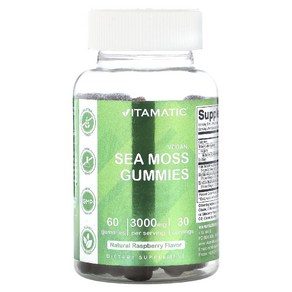 Vitamatic 씨모스 바다이끼 구미젤리 3000mg 60정 Iish Sea Moss, 1개