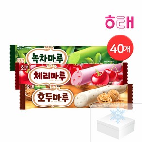 [해태] 호두마루/체리마루/녹차마루 40개 바 아이스크림, 70ml