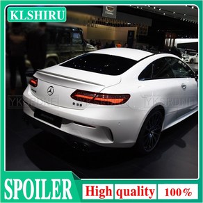 KLSHIRU ABS 자동차 후면 트렁크 윙 메르세데스 벤츠 W213 E-COUPE 2 도어 W238 E200 E300 E53 2017 2018 2019 2020 2021 스포일, 4)백색, 없음