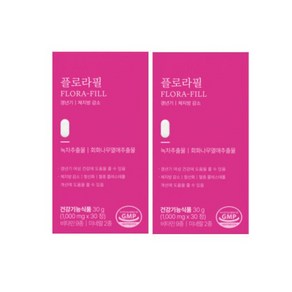 플로라필 1000mg 30정 x 2박스 녹차 회화나무열매 추출물 524347, 플로라필 1000mg 30정 x 2박스 녹차 회화나무열, 2개