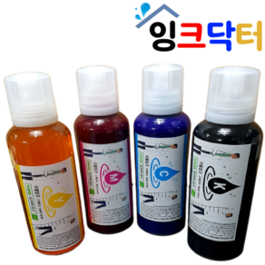 국내산 호환 엡손잉크 001 003 무한리필 L4150 L3156 L6190 한세트, 엡손100ml 세트 (검노파빨), 2개