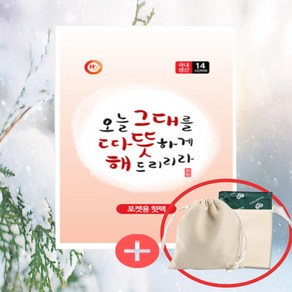 어썸 해피데이 포켓용핫팩 100g + 파우치세트, 100개