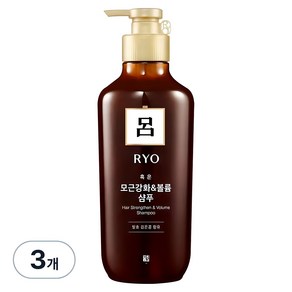 려 흑운 모근강화 볼륨케어 샴푸, 500ml, 3개